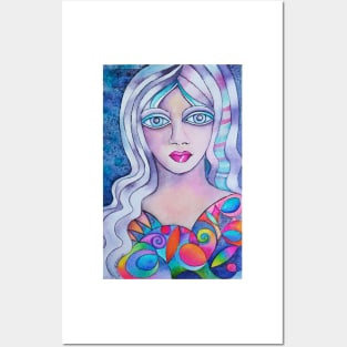 Abstract girl Posters and Art